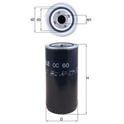 Alyvos filtras KNECHT OC 60