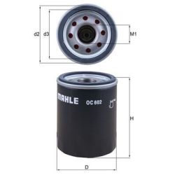 Alyvos filtras KNECHT OC 602
