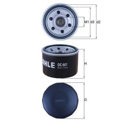 Alyvos filtras KNECHT OC 607