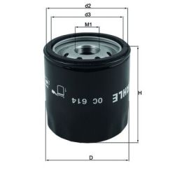Alyvos filtras KNECHT OC 614