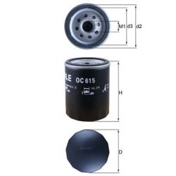 Alyvos filtras KNECHT OC 615