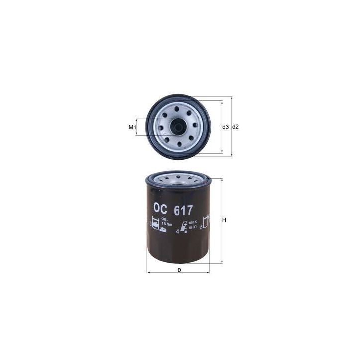 Alyvos filtras KNECHT OC 617