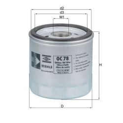Alyvos filtras KNECHT OC 78
