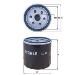 Alyvos filtras KNECHT OC 90