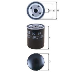 Alyvos filtras KNECHT OC 93