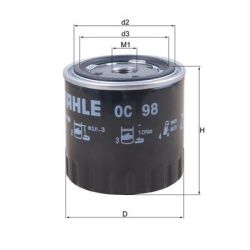 Alyvos filtras KNECHT OC 98