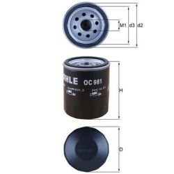 Alyvos filtras KNECHT OC 981