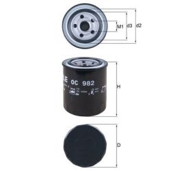 Alyvos filtras KNECHT OC 982