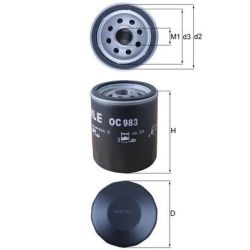 Alyvos filtras KNECHT OC 983
