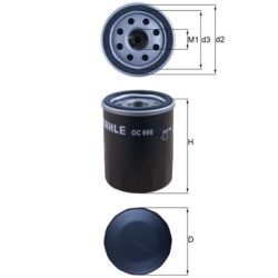 Alyvos filtras KNECHT OC 986