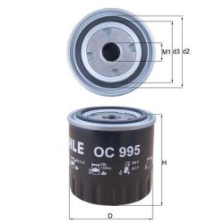 Alyvos filtras KNECHT OC 995