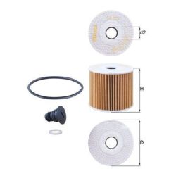 Alyvos filtras KNECHT OX 1077D