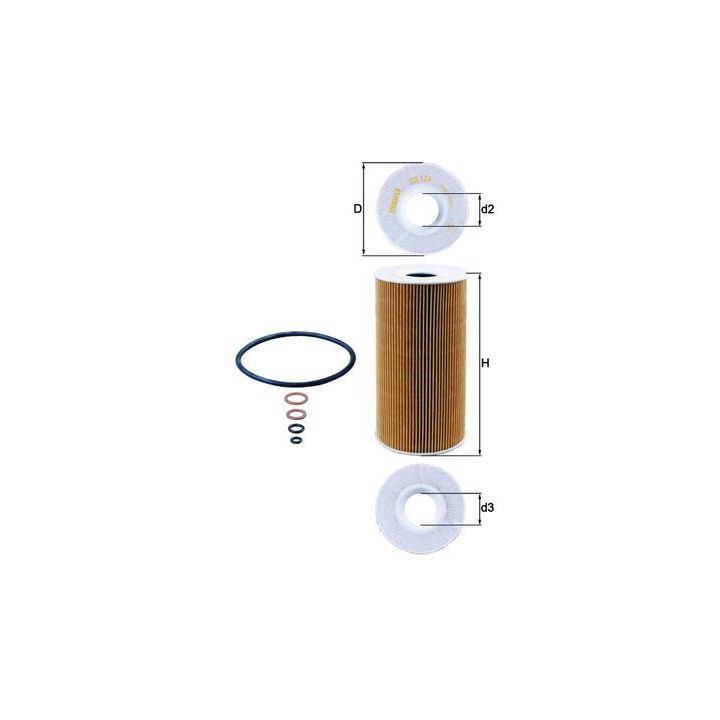 Alyvos filtras KNECHT OX 126D