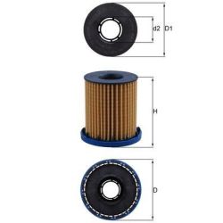 Alyvos filtras KNECHT OX 1350