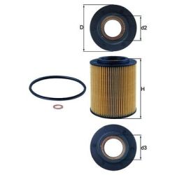 Alyvos filtras KNECHT OX 154/1D