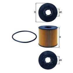 Alyvos filtras KNECHT OX 210D