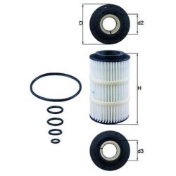 Alyvos filtras KNECHT OX 345/7D