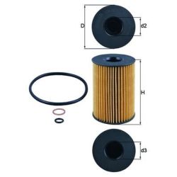 Alyvos filtras KNECHT OX 353/7D