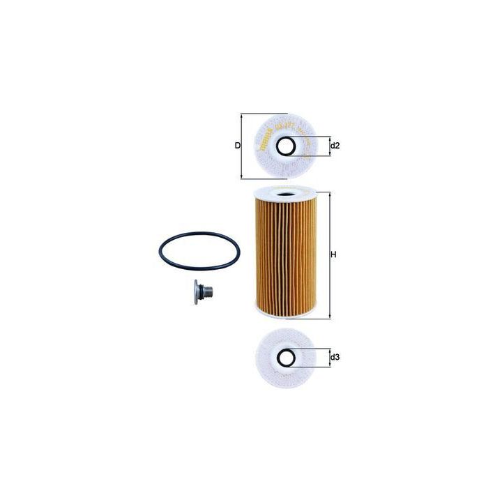 Alyvos filtras KNECHT OX 377D