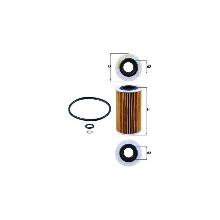 Alyvos filtras KNECHT OX 384D