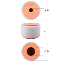 Oro filtras KNECHT LX 2607/2