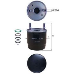 Kuro filtras KNECHT KL 1002D