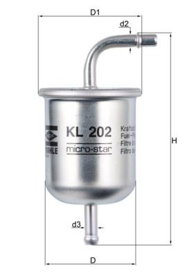 Kuro filtras KNECHT KL 202