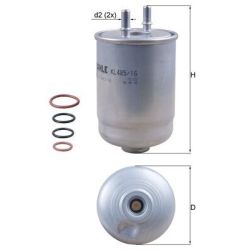 Kuro filtras KNECHT KL 485/16D