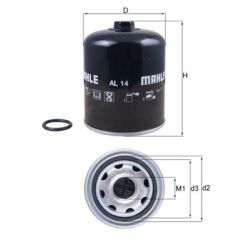 Oro džiovintuvo kasetė, suspausto oro sistema KNECHT AL 14D