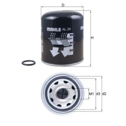 Oro džiovintuvo kasetė, suspausto oro sistema KNECHT AL 24