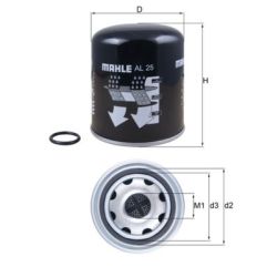 Oro džiovintuvo kasetė, suspausto oro sistema KNECHT AL 25