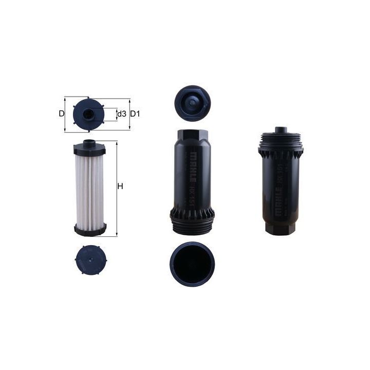 Hidraulinis filtras, automatinė transmisija KNECHT HX 151KIT