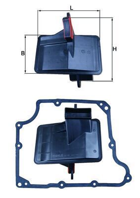 Hidraulinis filtras, automatinė transmisija KNECHT HX 166D