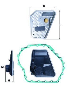 Hidraulinis filtras, automatinė transmisija KNECHT HX 168D