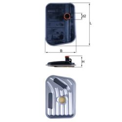 Hidraulinis filtras, automatinė transmisija KNECHT HX 273