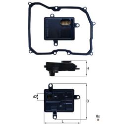 Hidraulinis filtras, automatinė transmisija KNECHT HX 275D