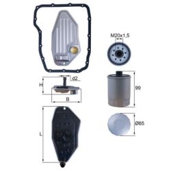 Hidraulinis filtras, automatinė transmisija KNECHT HX 276 KIT