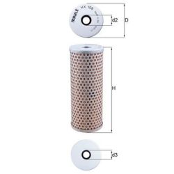 Hidraulinis filtras, vairo sistema KNECHT HX 108