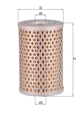 Hidraulinis filtras, vairo sistema KNECHT HX 34