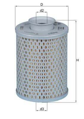 Hidraulinis filtras, vairo sistema KNECHT HX 5