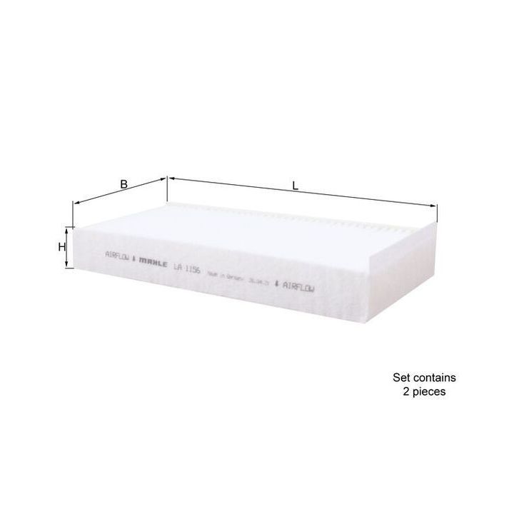 Filtras, salono oras KNECHT LA 1156/S