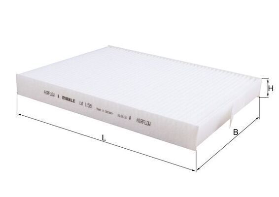 Filtras, salono oras KNECHT LA 1158