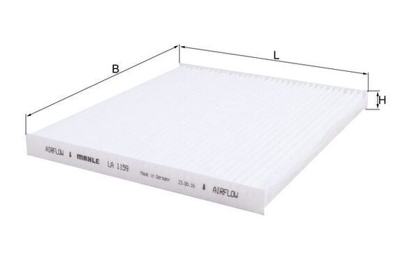 Filtras, salono oras KNECHT LA 1159