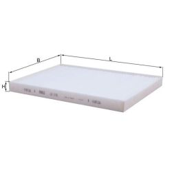 Filtras, salono oras KNECHT LA 1178