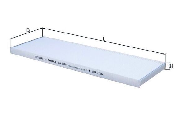 Filtras, salono oras KNECHT LA 1179