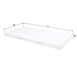 Filtras, salono oras KNECHT LA 1180