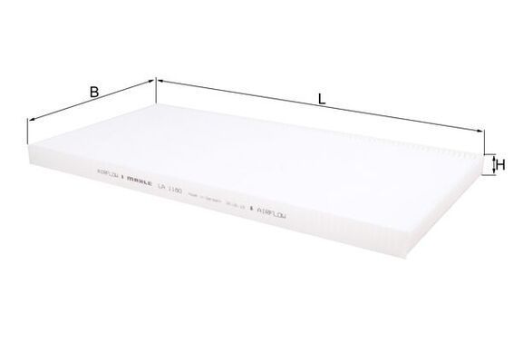 Filtras, salono oras KNECHT LA 1180