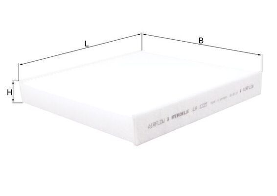 Filtras, salono oras KNECHT LA 1225