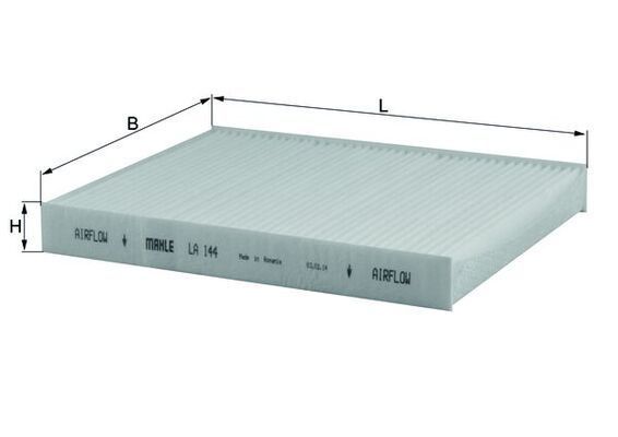 Filtras, salono oras KNECHT LA 144