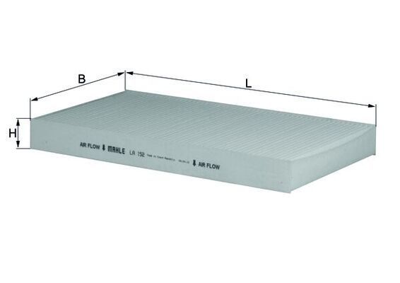 Filtras, salono oras KNECHT LA 152